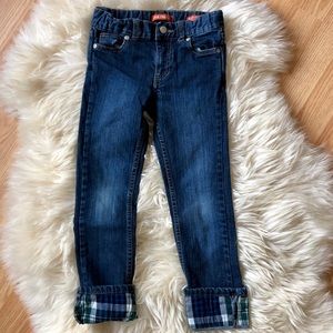 ☀️5/$20☀️Joe fresh boys plaid jeans